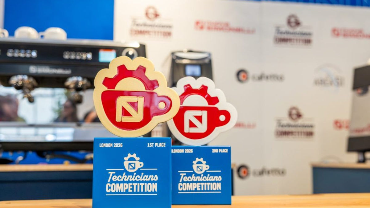 Alex Sacco wins gold at the Nuova Simonelli Technicians Competition